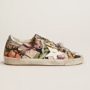 Golden Goose Floral Jaquard Women's Superstars Sneakers in EU 40 (9.0-9.5 U.S.)